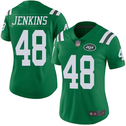 New York Jets Limited Green Women Jordan Jenkins Jersey NFL Football #48 Rush Vapor Untouchable
